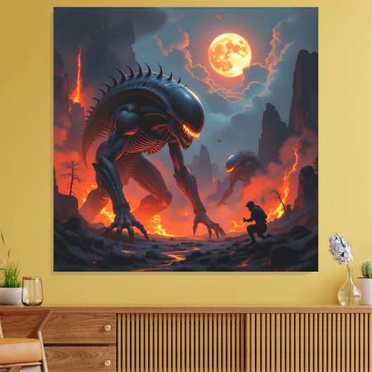 Tor zur Unterwelt – Reich der Schatten Leinwanddruck (Insitu (Wohnzimmer))