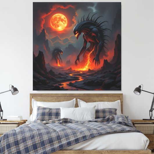 Tor zur Unterwelt – Reich der Schatten Leinwanddruck (Insitu (Schlafzimmer))