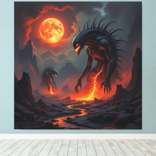 Tor zur Unterwelt – Reich der Schatten Leinwanddruck (Insitu (Holzboden))