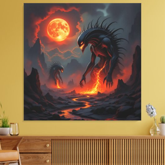 Tor zur Unterwelt – Reich der Schatten Leinwanddruck (Insitu (Wohnzimmer))