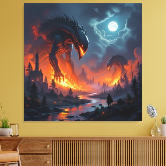 Tor zur Unterwelt – Reich der Schatten Leinwanddruck (Insitu (Wohnzimmer))