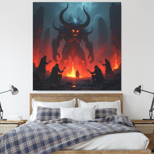 Tor zur Unterwelt – Reich der Schatten Leinwanddruck (Insitu (Schlafzimmer))