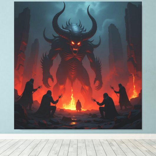 Tor zur Unterwelt – Reich der Schatten Leinwanddruck (Insitu (Holzboden))