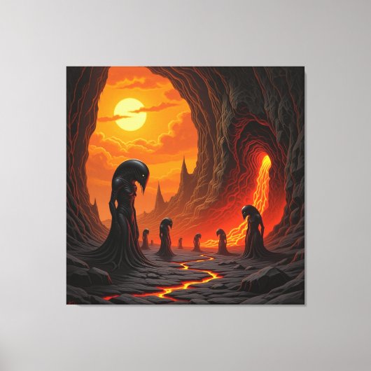 Tor zur Unterwelt – Reich der Schatten Leinwanddruck (Vorderseite)