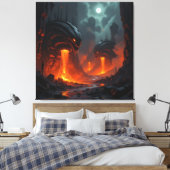 Tor zur Unterwelt – Reich der Schatten Leinwanddruck (Insitu (Schlafzimmer))