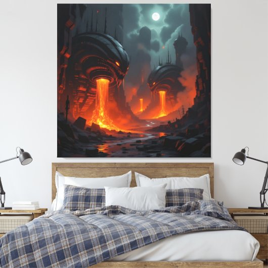 Tor zur Unterwelt – Reich der Schatten Leinwanddruck (Insitu (Schlafzimmer))