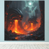 Tor zur Unterwelt – Reich der Schatten Leinwanddruck (Insitu (Holzboden))