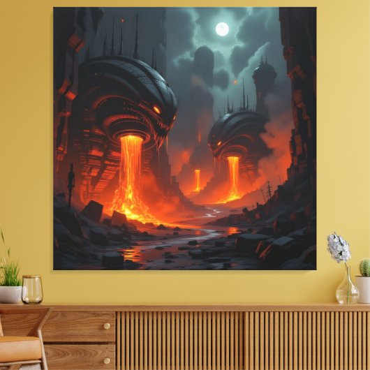 Tor zur Unterwelt – Reich der Schatten Leinwanddruck (Insitu (Wohnzimmer))