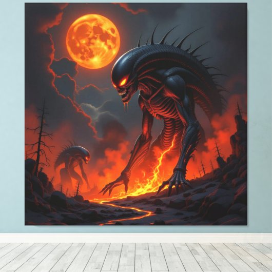 Tor zur Unterwelt – Reich der Schatten Leinwanddruck (Insitu (Holzboden))