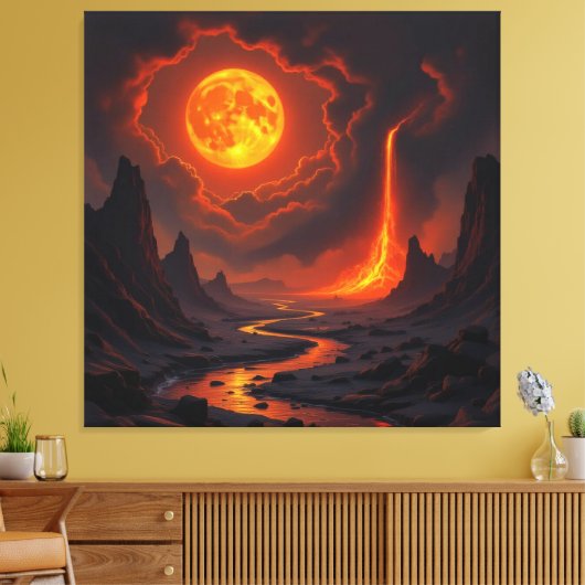 Tor zur Unterwelt – Reich der Schatten Leinwanddruck (Insitu (Wohnzimmer))