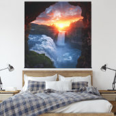 Tor zur Wildnis - Erlebnislandschaft Fotogra Leinwanddruck (Insitu (Schlafzimmer))