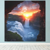 Tor zur Wildnis - Erlebnislandschaft Fotogra Leinwanddruck (Insitu (Holzboden))