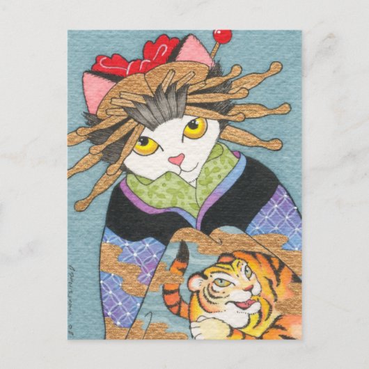 Tora Oiran Postcard Postkarte (Vorderseite)