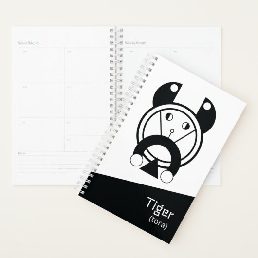 Tora Tiger Geometric Zodiac Planner Planer (Anzeige)