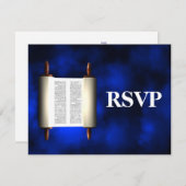 Torah Light UAWG RSVP Karte (Vorne/Hinten)
