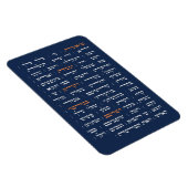 Torah Parshiot Parshas Weekly Readings in Hebräisc Magnet (Rechte Seite)