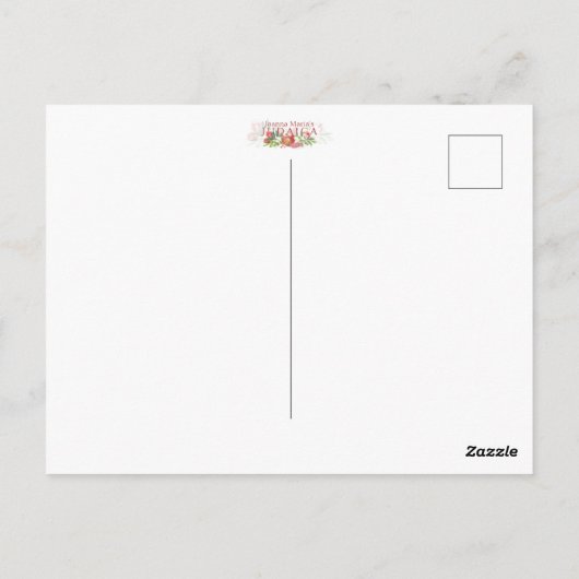 Torah Parshiot Parshas Weekly Readings in Hebräisc Postkarte (Rückseite)