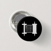 Torah Piktogramm-Knopf Button (Vorne & Hinten)