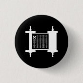 Torah Piktogramm-Knopf Button (Vorderseite)