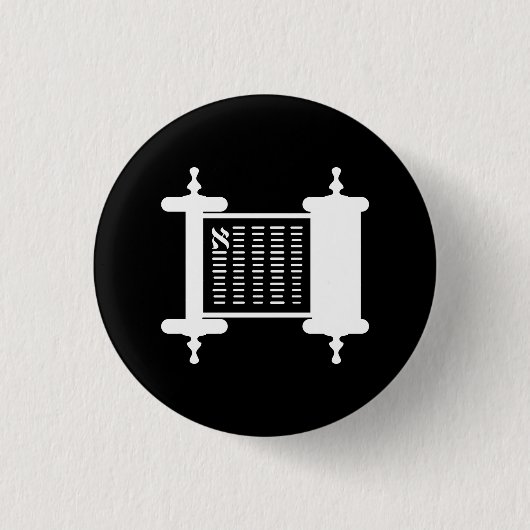 Torah Piktogramm-Knopf Button (Vorderseite)