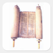 TORAH QUADRATISCHER AUFKLEBER (Vorderseite)