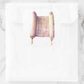 TORAH QUADRATISCHER AUFKLEBER (Tasche)