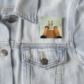 Torah Rolle mit silbernen Krone Finials Button (Beispiel)