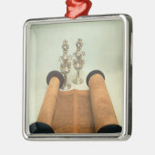 Torah Rolle mit silbernen Krone Finials Silbernes Ornament (Links)