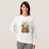 Torah Rolle mit silbernen Krone Finials T-Shirt (Vorne ganz)
