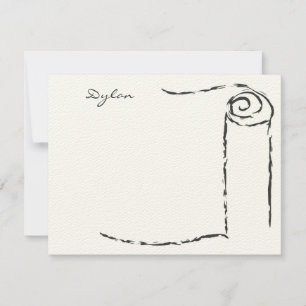 Torah Scroll Bar Mitzvah Vielen Dank Mitteilungskarte