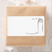 Torah Scroll Mailing Label am größten (Insitu)