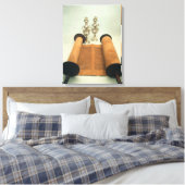 Torah Scroll mit Silver Crown Finalspiel Leinwanddruck (Insitu (Schlafzimmer))