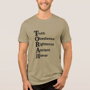 Torah-T-Shirt zeigt die wahre Bedeutung der Torah Tri-Blend Shirt