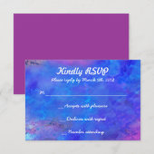 Torah & Tulips Bat Mitzvah Einladung (Vorne/Hinten)