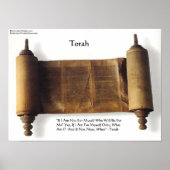 Torah "Wenn nicht für mich selbst" Weisheit Zitat Poster (Vorne)