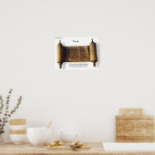 Torah "Wenn nicht für mich selbst" Weisheit Zitat  Poster (Küche)