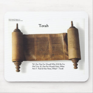 Torah "Wenn nicht für mich" Weisheitszitat Geschen Mousepad