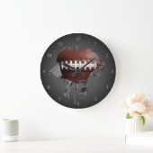 Torball-Dunkle Wall-Uhr Große Wanduhr (Zuhause)