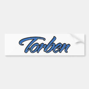 Torben Name blue Aufkleber Sticker Autoaufkleber