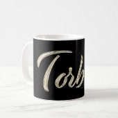 Torben Name whitegold Tasse Teetasse Kaffeetasse (Vorderseite Links)