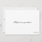 Torbogen-Hochzeits-Einladung Einladung (Rückseite)