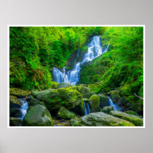 Torc Wasserfall Poster   Killarney Park Irland