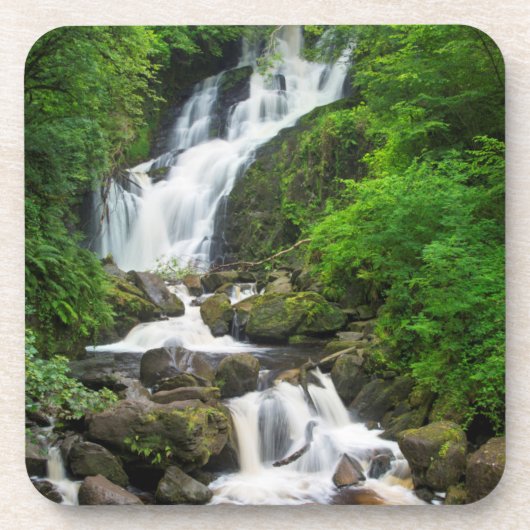 Torc-Wasserfall Szene, Irland Untersetzer (Vorderseite)