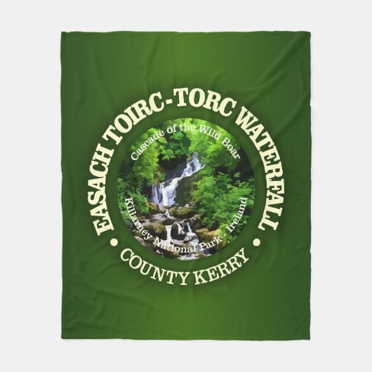 Torc Waterfall (rd) Fleecedecke (Vorderseite)