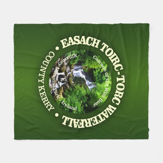 Torc Waterfall (rd) Fleecedecke (Vorderseite (Horizontal))