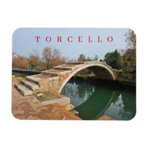 Torcello Devil's Bridge View Kühlschrankmagnet Magnet