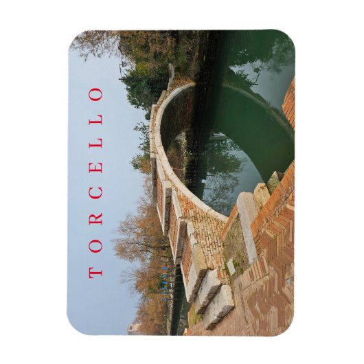 Torcello Devil's Bridge View Kühlschrankmagnet Magnet (Vertikal)