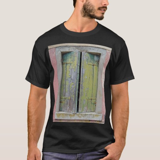 Torcello Fensterläden - Bild auf Front T-Shirt (Vorderseite)