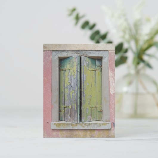 Torcello Shutters Postkarte (Stehend Vorderseite)