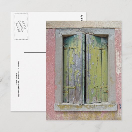 Torcello Shutters Postkarte (Vorne/Hinten)